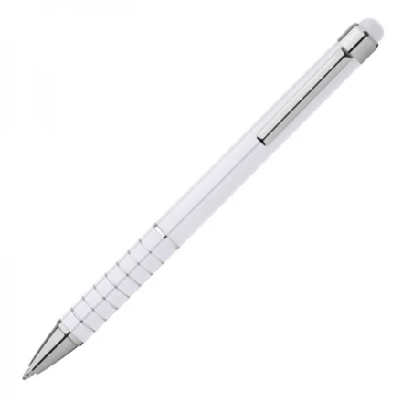 Metal ballpen touch pen LUEBO - white - (NEG-0418-06)