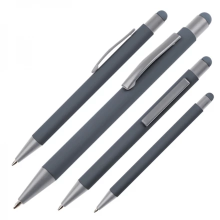 Metal ballpen touch pen SALT LAKE CITY - dark grey - (NEG-0934-77)
