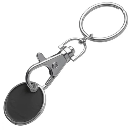 Metal keyring with token ARRAS - black - (NEG-0477-03)