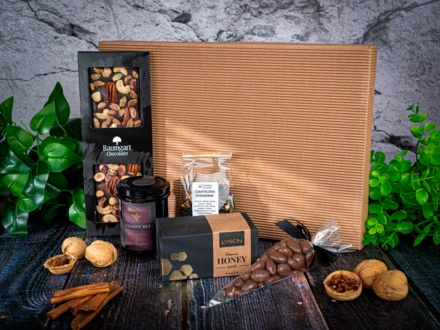 Zestaw prezentowy Korzenna rozkosz - beżowy - (NEG-ZS0633-13)