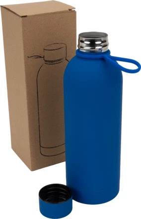 Butelka stalowa soft touch OSTRAVA 800 ml - niebieski - (NEG-4968-04)
