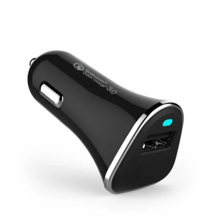 Car charger (Qualcomm Quick Charge 3.0) - black - (NEG-EG 0182-03)