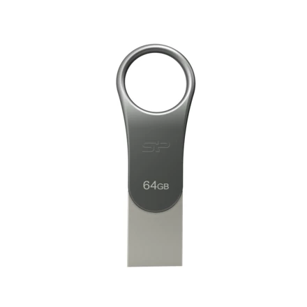 Pendrive with USB Type-C Connector Mobile C80, 64GB 3.2 Silicon Power - grey - (NEG-EG 8150-07 64GB)