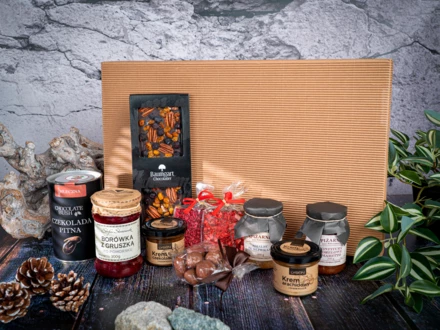 Zestaw prezentowy Wielka uczta smaków - beżowy - (NEG-ZS0634-13)