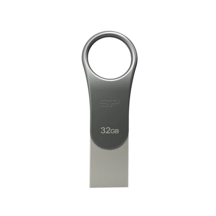 Pendrive z wejściem USB typu C Mobile C80, 32GB 3.2 Silicon Power - szary - (NEG-EG 8150-07 32GB)