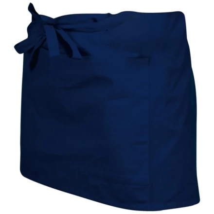 Cotton apron KOLDBY - navy blue - (NEG-1381-44)