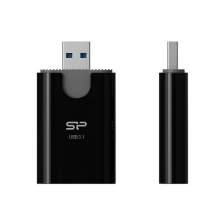 MicroSD and SD card reader Combo 3.1 Silicon Power - black - (NEG-EG 8198-03)