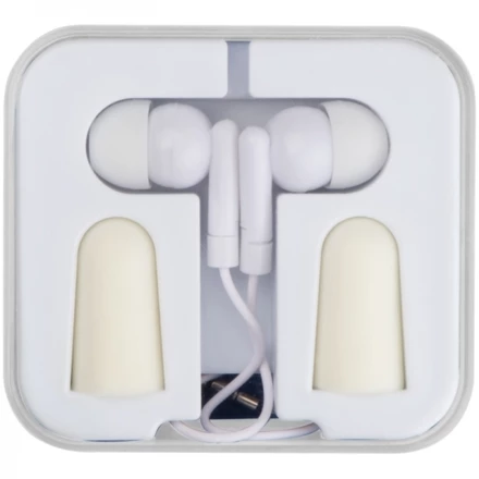 Zestaw podróżny słuchawki douszne i zatyczki NOISE - biały - (NEG-1549-06)