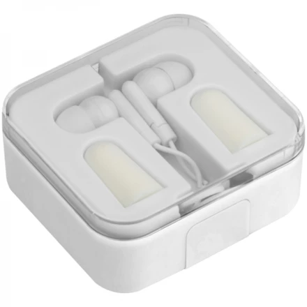 Zestaw podróżny słuchawki douszne i zatyczki NOISE - biały - (NEG-1549-06)
