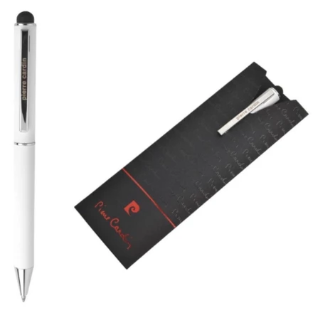 Długopis metalowy touch pen soft touch CLAUDIE Pierre Cardin - biały - (NEG-B010200-0IP306)