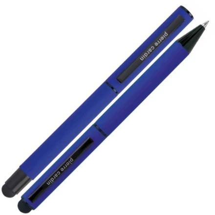 Zestaw piśmienny długopis i pióro kulkowe touch pen soft touch CELEBRATION Pierre Cardin - niebieski - (NEG-B040100-6IP304)