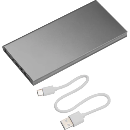 Power bank 8000 mAh WOLFSBERG - szary - (NEG-2612-07)