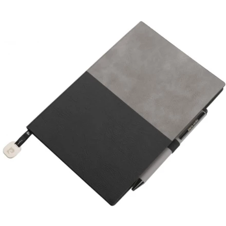 Notatnik A5 w kropki i długopis REPORTER Pierre Cardin - szary - (NEG-B350120-0IP307)