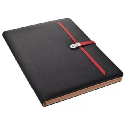 Folder z notatnikiem w linie i pamięcią USB 8GB 2.0 DIMITRI Pierre Cardin - czarny - (NEG-B5600400IP3-03)