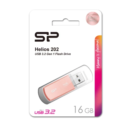 Pendrive HELIOS 202, 16GB 3.2 Gen 1 Silicon Power - różowy - (NEG-EG833811- 16GB)