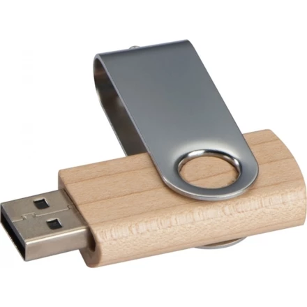 Pendrive drewniany 4GB 2.0 LESSINES - brązowy - (NEG-0876-01)
