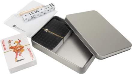 Zestaw do gry w karty i kości MURRAY Schwarzwolf - szary - (NEG-F7003300AJ3-07)