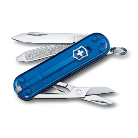 Scyzoryk Classic SD transparentny Victorinox - niebieski - (NEG-06223T-24G04)