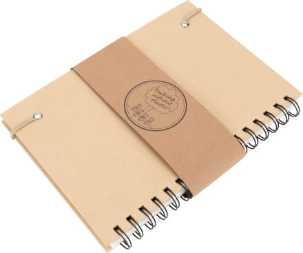 Notes A5 w linie SILKEBORG - beżowy - (NEG-3217-13)