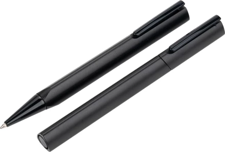 Zestaw piśmienny długopis i pióro kulkowe CAP D AGDE MoLu - czarny - (NEG-4385-03)