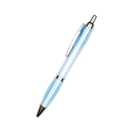 Długopis plastikowy transparentny rPET ALKEN - jasnoniebieski - (NEG-2552-24)