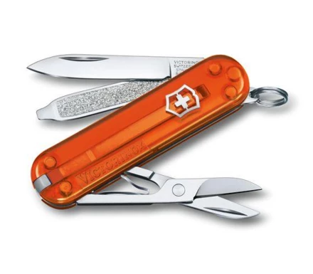 Pocket knife Classic SD transparent Victorinox - orange - (NEG-06223T-82G10)