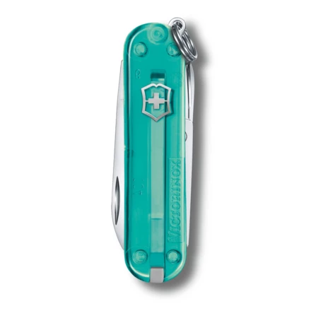 Scyzoryk Classic SD transparentny Victorinox - turkusowy - (NEG-06223T-24G14)