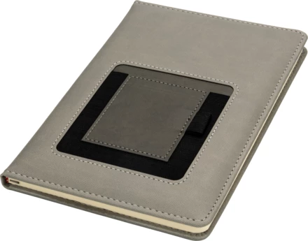 Notes A5 w kropki TILBURG - szary - (NEG-2681-07)