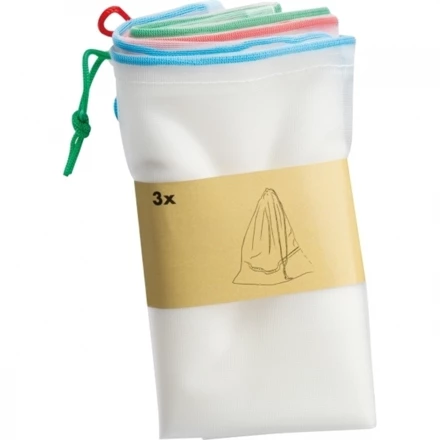 Zestaw siatek na zakupy rPET MIAMI - wielokolorowy - (NEG-2983-mc)