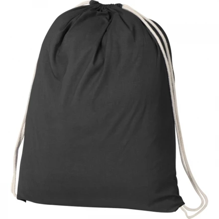 Cotton bag 140 g/m2 BUDAPEST - black - (NEG-0024-03)