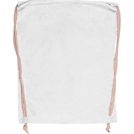 Worek sportowy bawełniany 140 g/m2 CARLSBAD - biały - (NEG-0026-06)