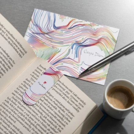 Kartka pocztowa z zakładką do książek LIBRO Pierre Cardin - biały - (NEG-B461300-0IP306)