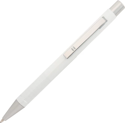 Metal semi-gel ballpen ALMEIRA - white - (NEG-3741-06)
