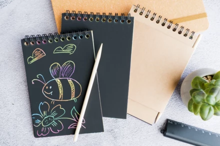 Notes tęczowa zdrapywanka BANGKOK - beżowy - (NEG-3745-13)