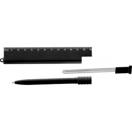 Linijka wielofunkcyjna MANILA - czarny - (NEG-3767-03)