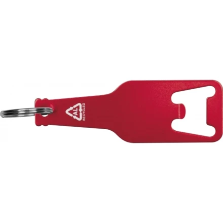 Brelok metalowy otwieracz do butelek MALMO - czerwony - (NEG-3764-05)