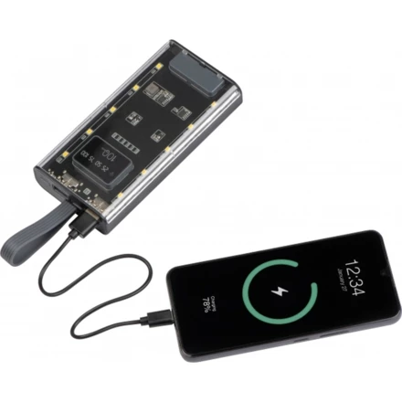 Power bank 10000 mAh DARWIN - przeźroczysty - (NEG-3961-66)