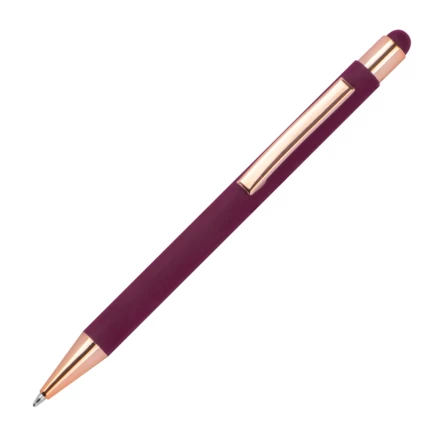 Długopis metalowy touch pen soft touch MIRAMAR - bordowy - (NEG-4328-02)