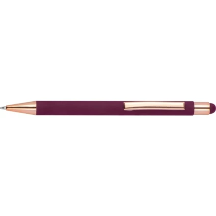 Długopis metalowy touch pen soft touch MIRAMAR - bordowy - (NEG-4328-02)