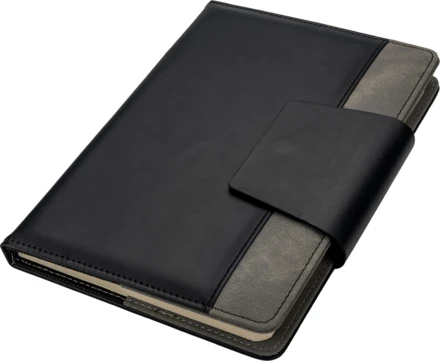 Notes A5 w linie ASUNCION - ciemnoszary - (NEG-4229-77)