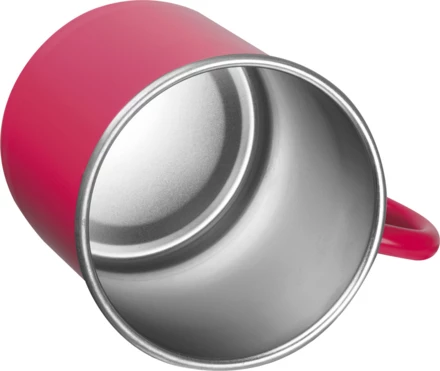 Kubek stalowy TREZZO 350 ml - czerwony - (NEG-4380-05)