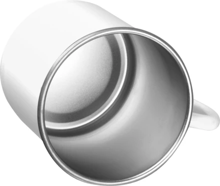 Kubek stalowy TREZZO 350 ml - biały - (NEG-4380-06)