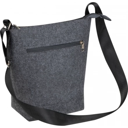 Torba filcowa na ramię rPET LAGOS - ciemnoszary - (NEG-4313-77)