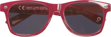 Okulary przeciwsłoneczne rPET ILLINOIS - czerwony - (NEG-4260-05)