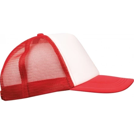 Czapka z daszkiem 5 paneli EGMOND - czerwony - (NEG-4258-05)