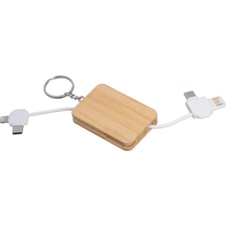 Kabel do ładowania brelok BELLEVUE - beżowy - (NEG-4239-13)