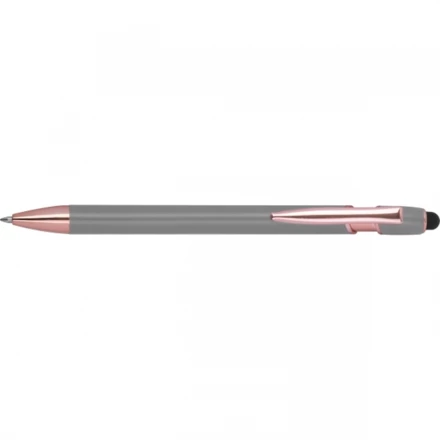 Długopis żelowy z recyklingu BELO HORIZONTE - szary - (NEG-5281-07)