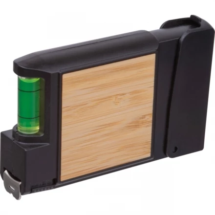 Miara 3-metrowa z poziomnicą HALIFAX - czarny - (NEG-5452-03)