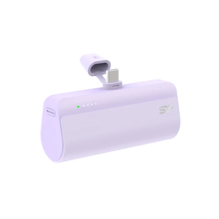 Power bank QD50 5000 mAh Silicon Power - fioletowy - (NEG-EG8343-12)