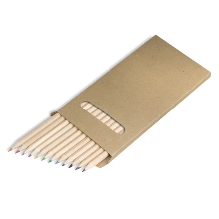Zestaw 12 kredek o długości 18cm, ecru (NPB-R73775)